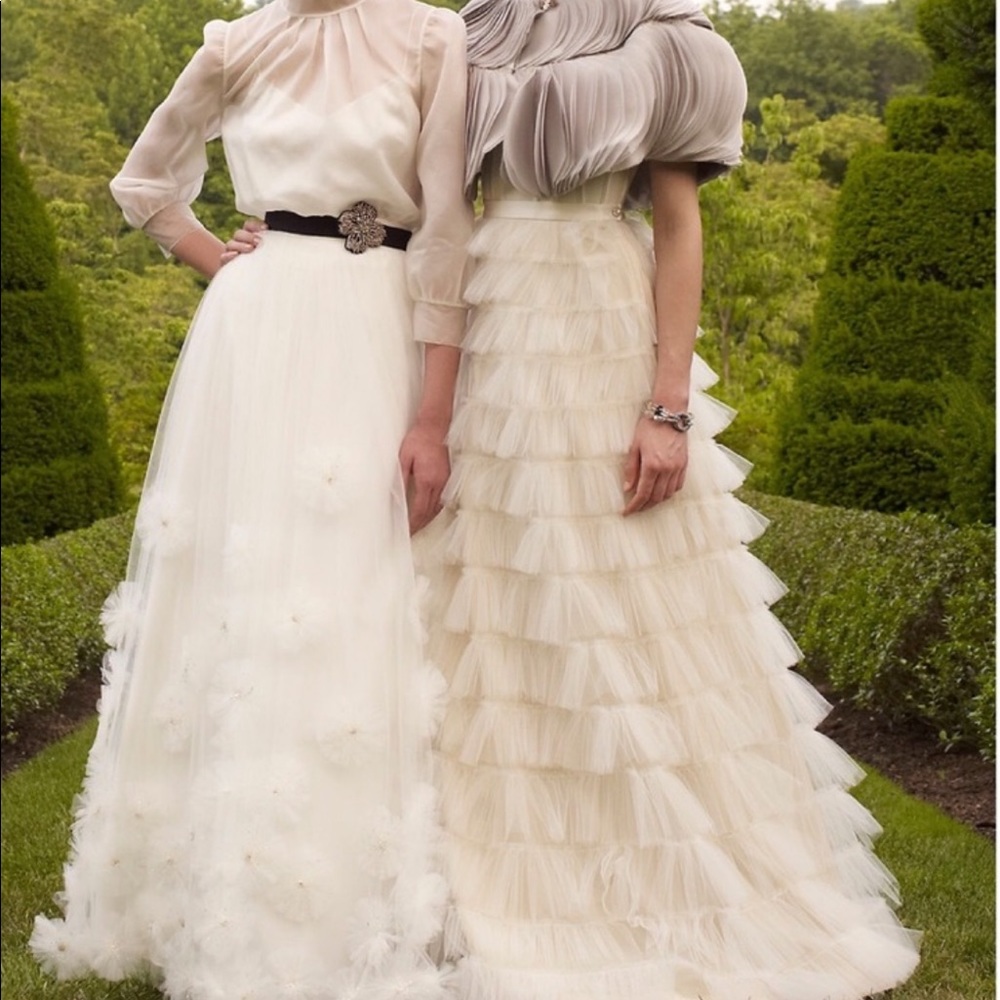 Anthropologie BHLDN x Hitherto Tulle Tiers Skirt